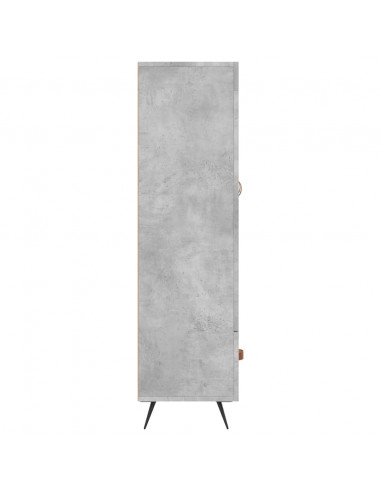 Credenza Grigio Cemento 69,5x31x115 cm in Legno Multistrato