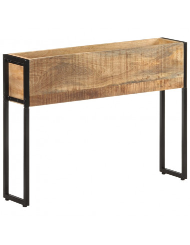 Fioriera 90x20x68 cm in Legno di Mango Grezzo