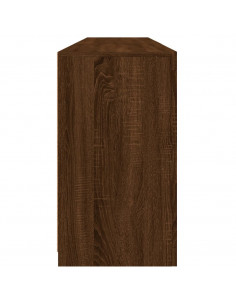 Credenza con Luci LED Rovere Marrone 181,5x37x67 cm 2