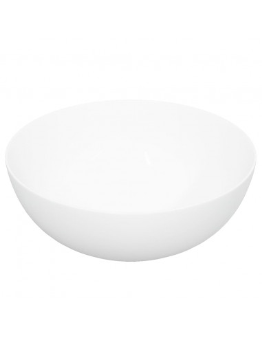 Lavandino Bianco 36x15 cm in Ceramica Rotondo