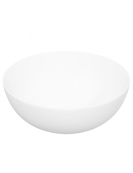 Lavandino Bianco 36x15 cm in Ceramica Rotondo