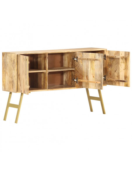 Credenza 118x30x75 cm in Legno Massello di Mango