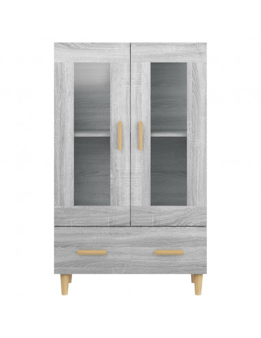 Credenza Grigio Sonoma 70x31x115 cm in Legno Multistrato