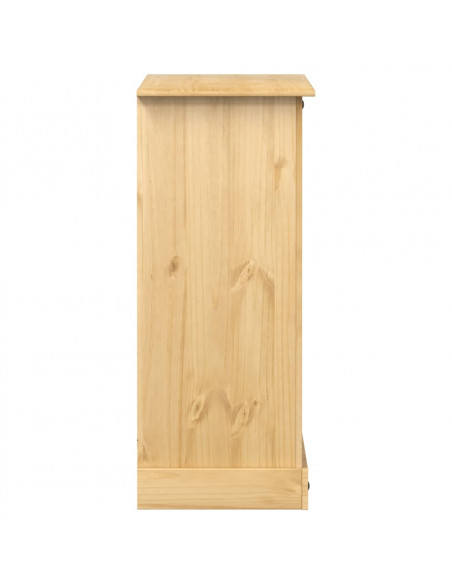 Cassettiera Corona 92x48x114 cm in Legno Massello di Pino