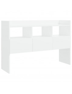 Credenza Bianca 120x30,5x70 cm in Legno Multistrato 2