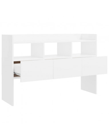 Credenza Bianca 120x30,5x70 cm in Legno Multistrato