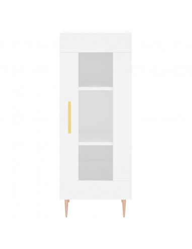 Credenza Bianca 34,5x34x180 cm in Legno Multistrato