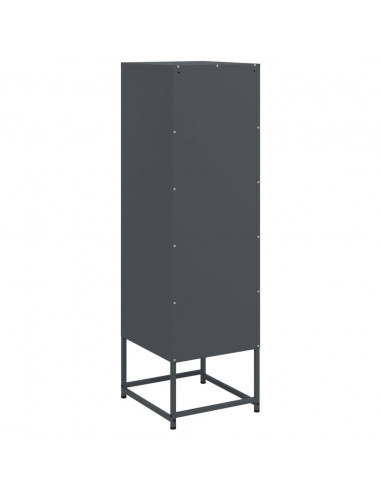 Credenza Antracite 36x39x123 cm in Acciaio