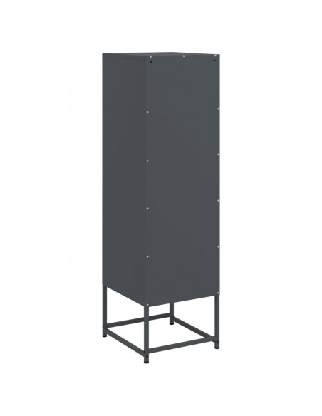 Credenza Antracite 36x39x123 cm in Acciaio