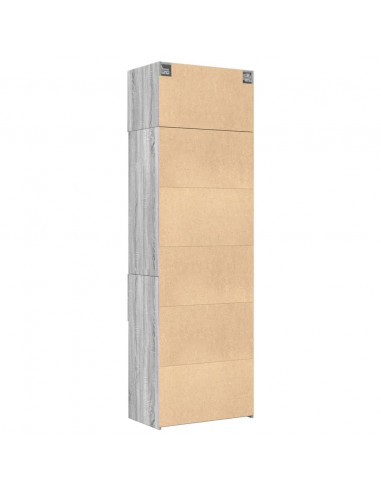 Armadietto Grigio Sonoma 70x42,5x225 cm in Truciolato