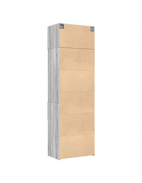 Armadietto Grigio Sonoma 70x42,5x225 cm in Truciolato