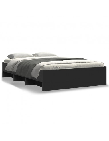 Giroletto Nero 135x190 cm in Legno Multistrato