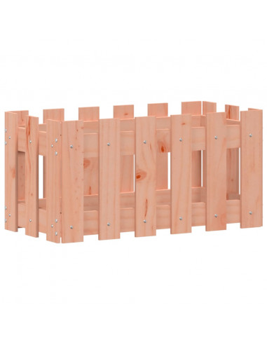 Fioriera Giardino Design Recinzione 60x30x30cm Massello Douglas