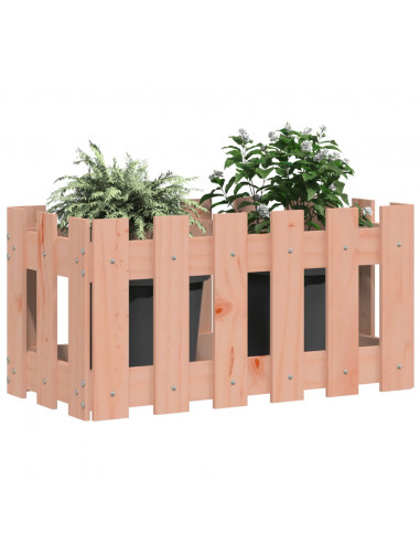 Fioriera Giardino Design Recinzione 60x30x30cm Massello Douglas