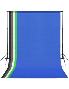 Kit Studio Fotografico 5 Scenari Colorati e Sostegno Regolabile 2