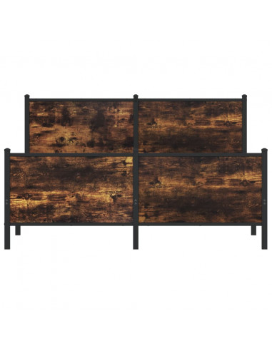 Giroletto senza Materaso in Metallo Rovere Fumo 140x200 cm