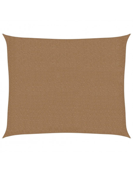 Vela Parasole 160 g/m² Tortora 2,5x3 m in HDPE