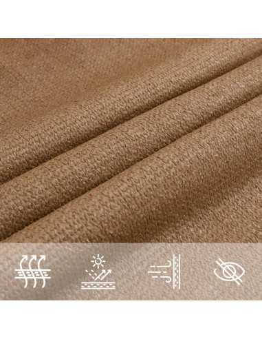 Vela Parasole 160 g/m² Tortora 2,5x3 m in HDPE