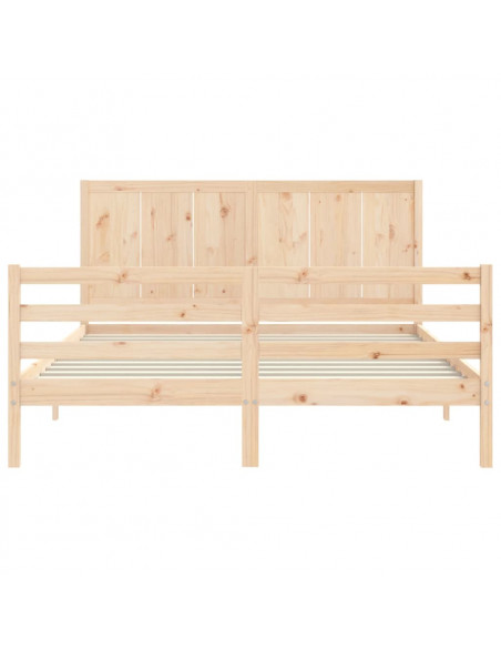 Giroletto con Testiera 160x200 cm in Legno Massello