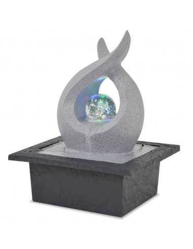 Fontana da Interni con Luce a LED in Poliresina