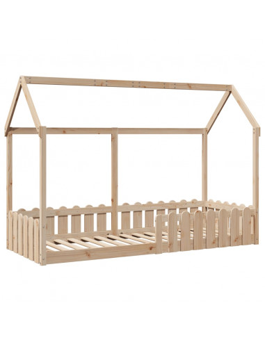 Giroletto Casetta per Bambini 80x200 cm Legno Massello di Pino