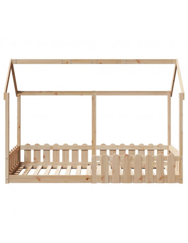 Giroletto Casetta per Bambini 80x200 cm Legno Massello di Pino