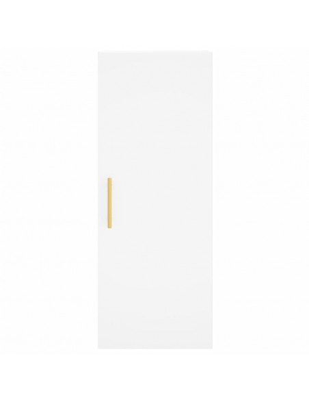 Credenza Bianca 34,5x34x180 cm in Legno Multistrato