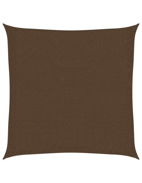Vela Parasole 160 g/m² Marrone 3x3 m in HDPE