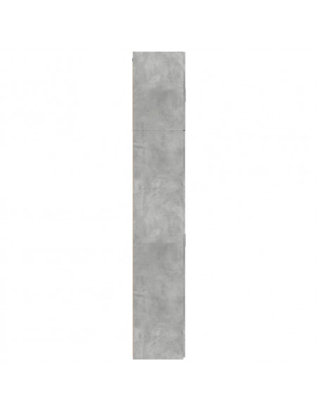 Credenza Grigio Cemento 80x42,5x249 cm in Legno Multistrato