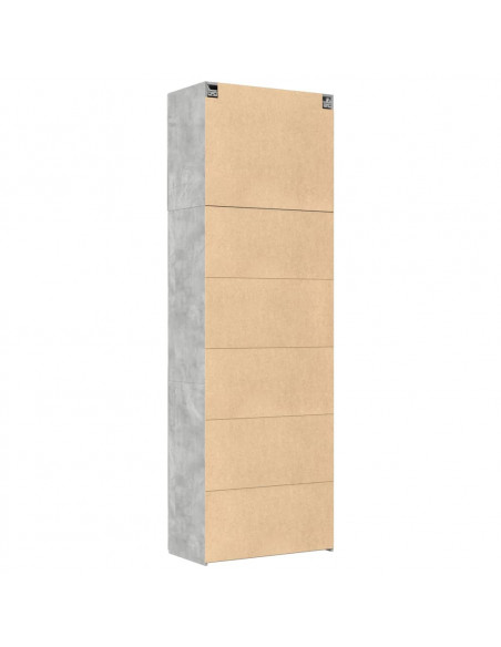 Credenza Grigio Cemento 80x42,5x249 cm in Legno Multistrato