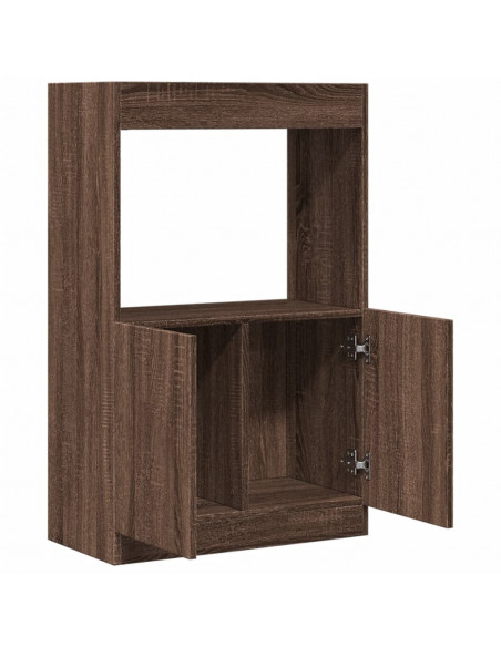 Credenza Rovere Marrone 63x33x100 cm in Truciolato