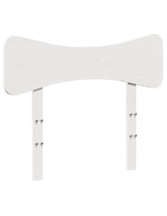 Testiera Bianca 75 cm in Legno Massello di Pino 2