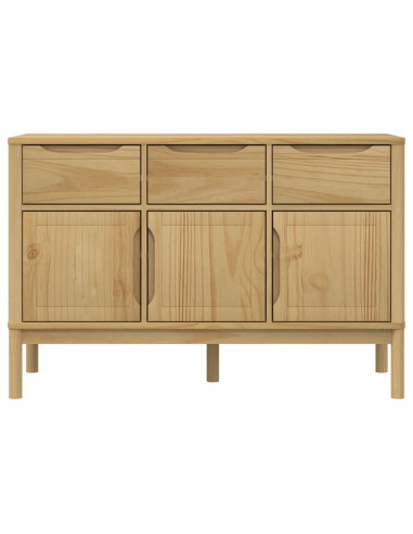 Credenza FLORO Marrone Cera 114x43x74 cm in Legno di Pino