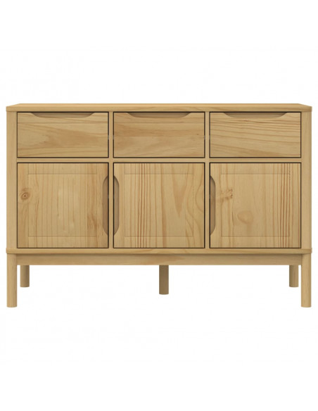 Credenza FLORO Marrone Cera 114x43x74 cm in Legno di Pino