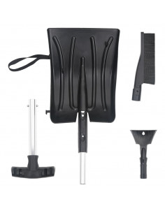 Kit Pala da Neve 3 in 1 Nero in Alluminio 2