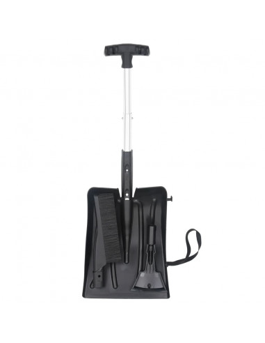 Kit Pala da Neve 3 in 1 Nero in Alluminio