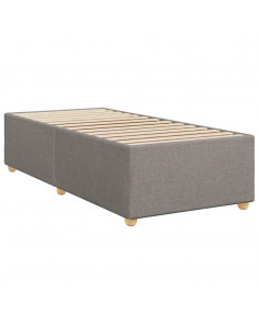 Giroletto a Molle con Materasso Tortora 90x190 cm in Tessuto 2
