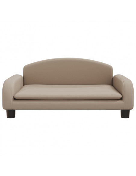 Divano per Bambini Cappuccino 70x45x30 cm in Similpelle