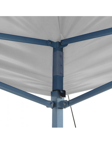 Gazebo Professionale Pieghevole 3x6 m Acciaio Bianco
