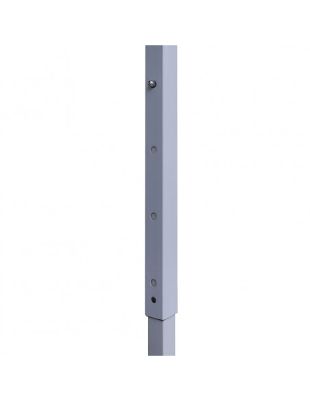 Gazebo Professionale Pieghevole con 2 Pareti 2x2m Acciaio Crema