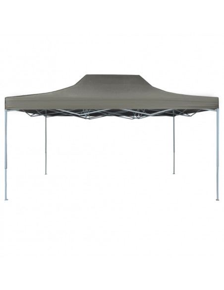 Gazebo Professionale Pieghevole 3x4m in Acciaio Antracite
