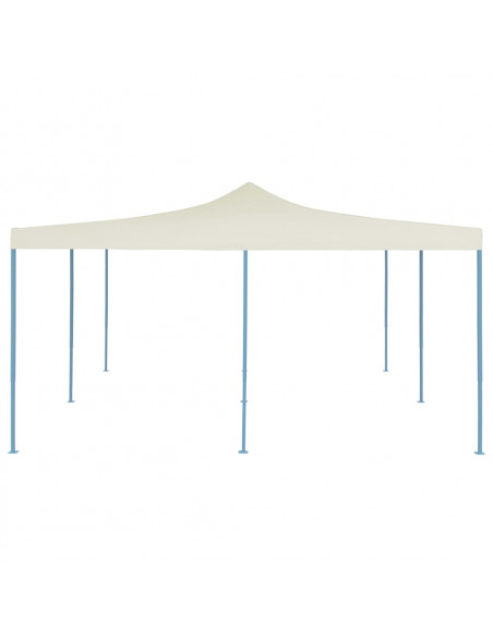 Gazebo Pieghevole 5x5 m Crema