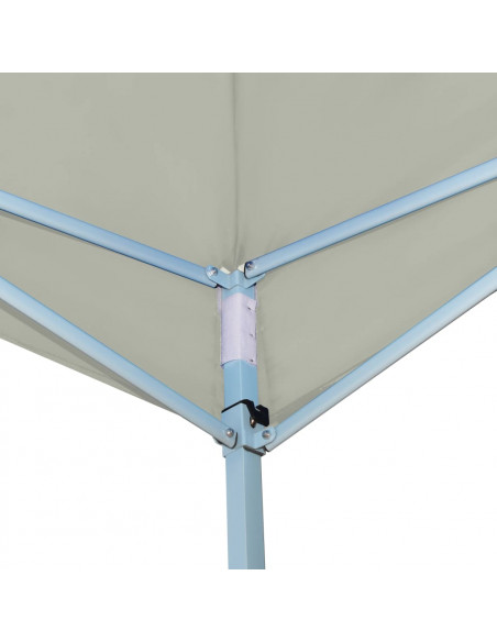 Gazebo Pieghevole 5x5 m Crema