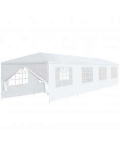 Gazebo da Giardino 3x12 m Bianco 2