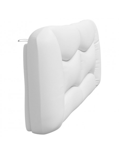 Cuscino Testiera Bianco 200 cm in Similpelle