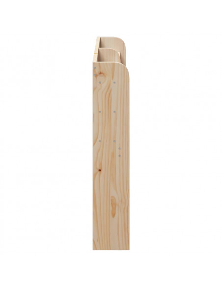 Testiera con Ripiani 150 cm in Legno Massello di Pino