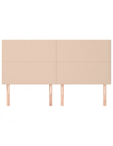 Testiere 4 pz Cappuccino 80x5x78/88 cm in Similpelle