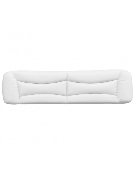 Cuscino Testiera Bianco 200 cm in Similpelle