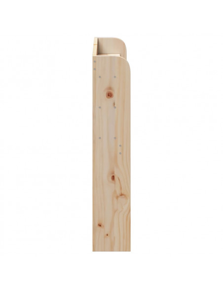 Testiera con Ripiani 75 cm in Legno Massello di Pino