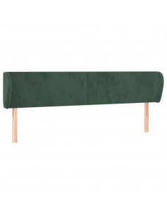 Testiera ad Orecchio Verde Scuro 183x23x78/88 cm in Velluto 2